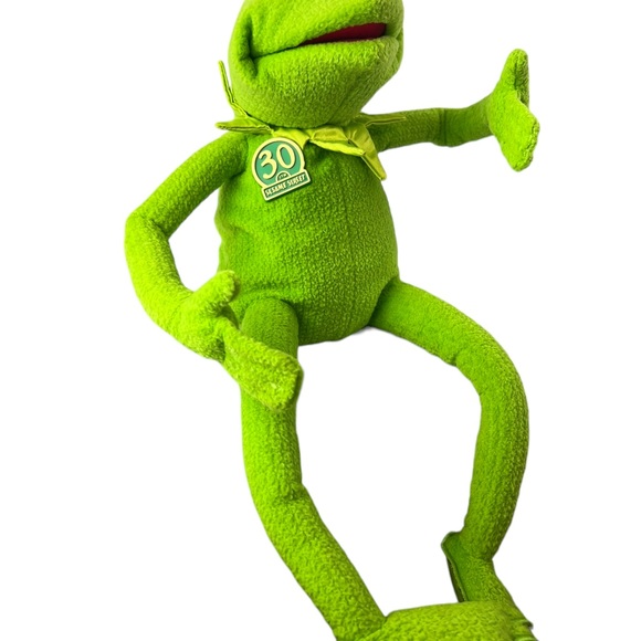 Vintage 1999 Tyco Sesame Street 19” Magic Talking Kermit Frog Plush Stuffed - Picture 5 of 8